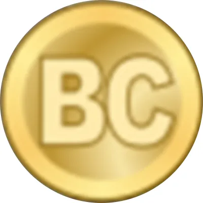 Primer logo de Bitcoin